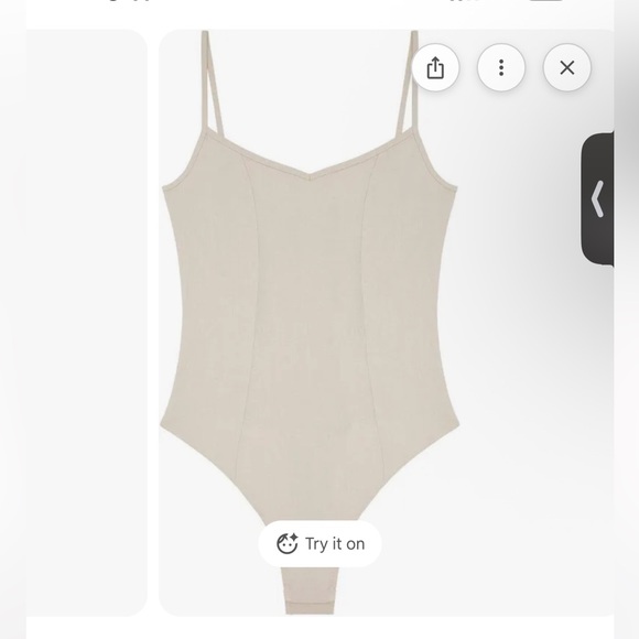 Free People Cream Sleeveless Bodysuit - Picture 2 of 6